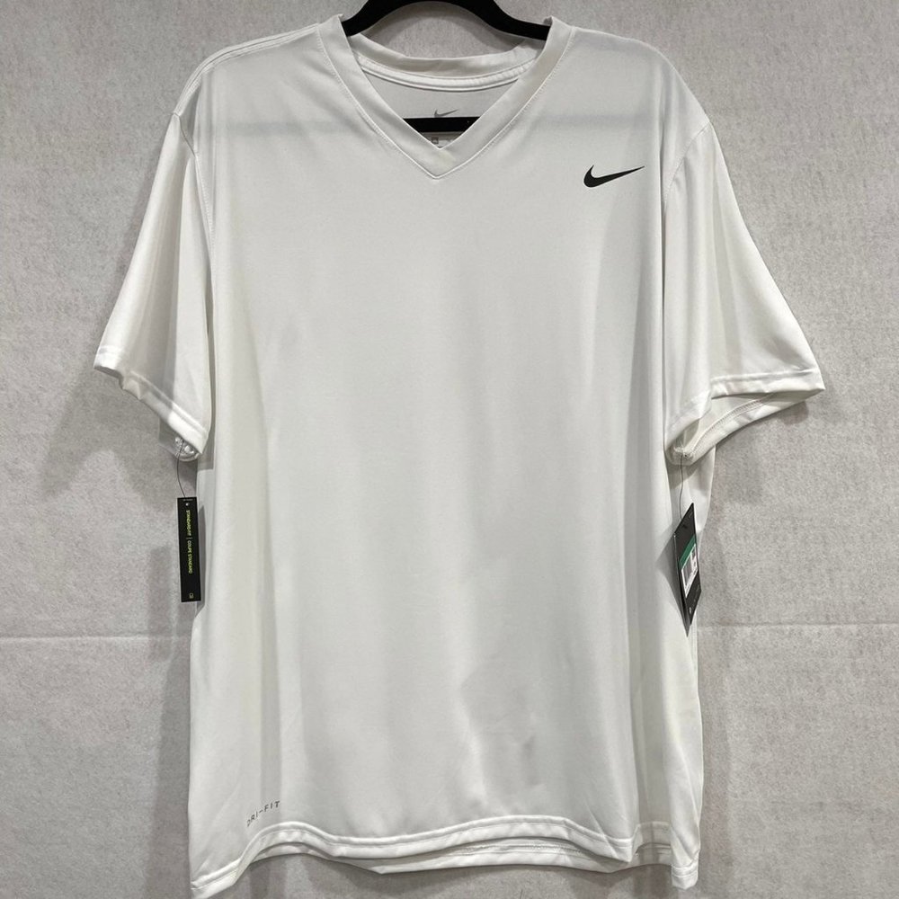 Nike Mens Black V Neck Dri-FIT T-Shirt X